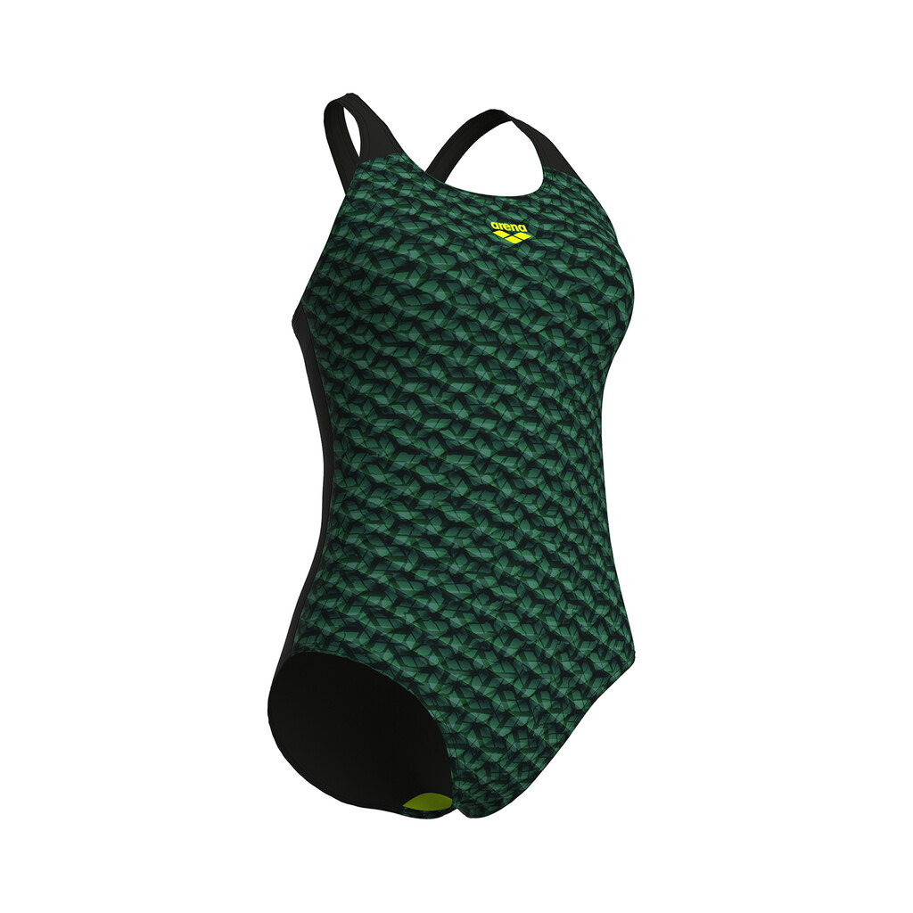 Arena - W Arena Monogram Swimsuit Control Pro Low B - dark sage multi/black