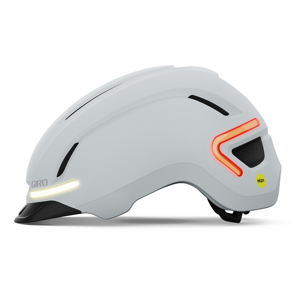 Giro Cycling - Ethos LED MIPS Helmet - matte chalk