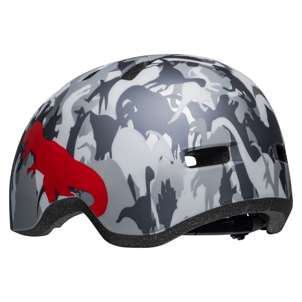 Bell - Lil Ripper Helmet - matte gray/silver camosaurus