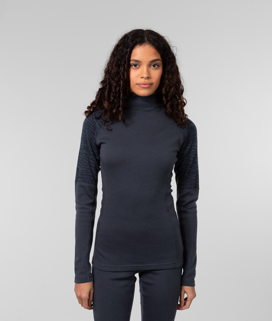 Johaug - Elevate Wool Half Zip - dark blue