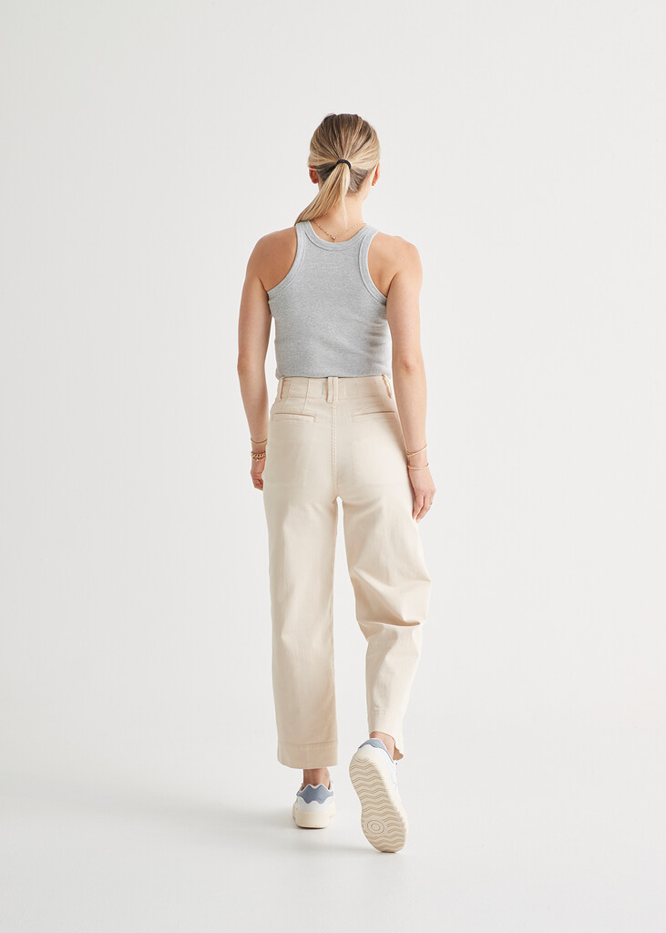 DU/ER - W LuxTwill High Rise Trouser - ecru