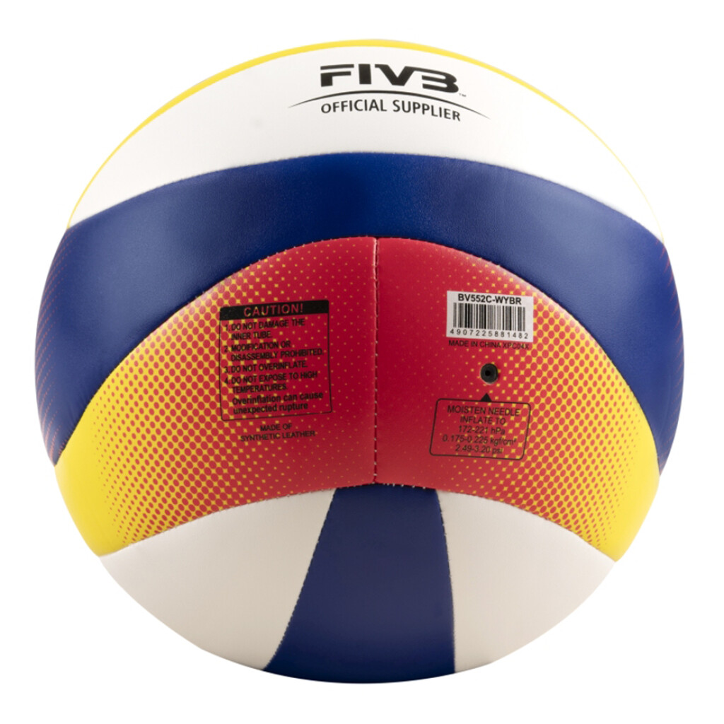 Mikasa - Beach Volleyball BV552C - yellow/royal/white