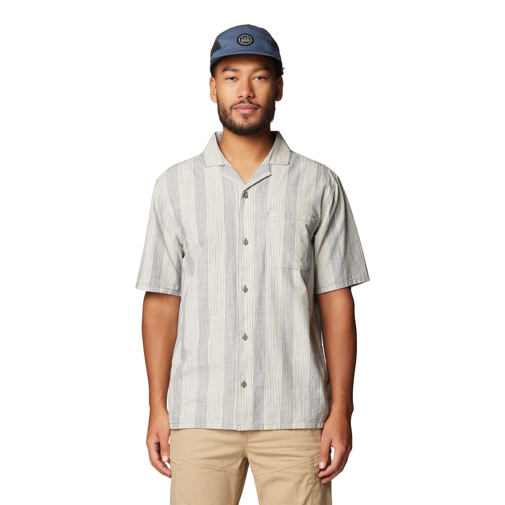 Mountain Hardwear - M Cottonwood™ Camp Lite Short Sleeve Shirt - moon blue strata stripe 430