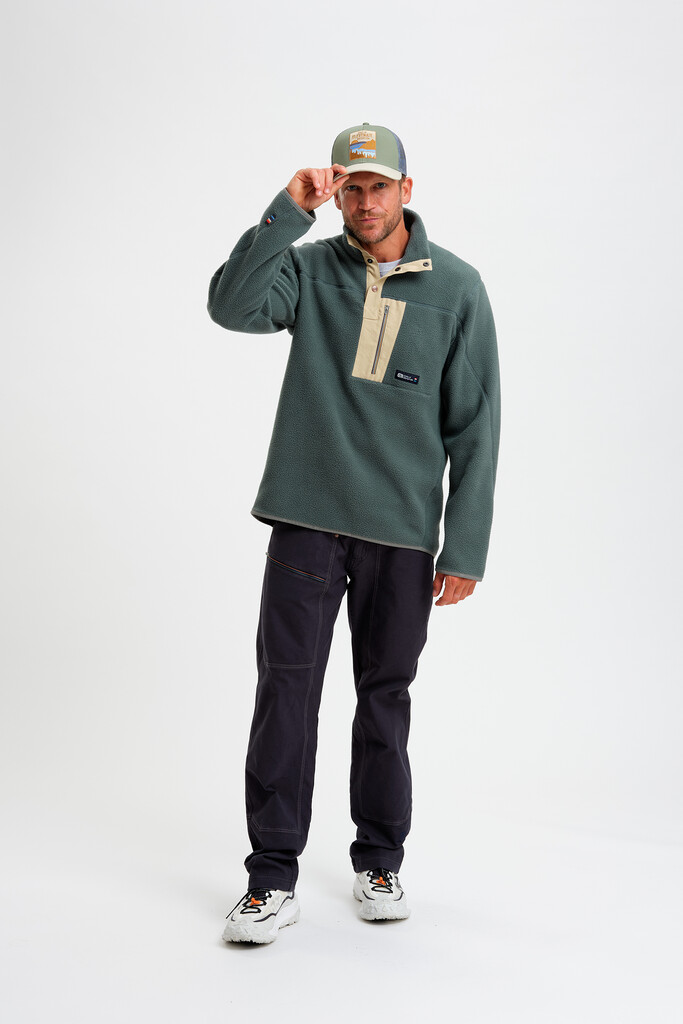 Elevenate - M Canyon Pile Fleece  - Balsam Green