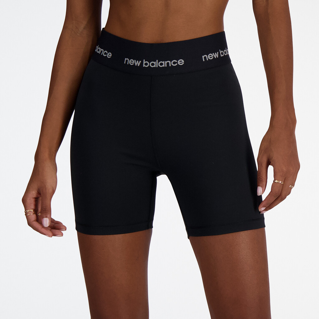 New Balance - W Sleek 5 Inch High Rise Biker Short - black