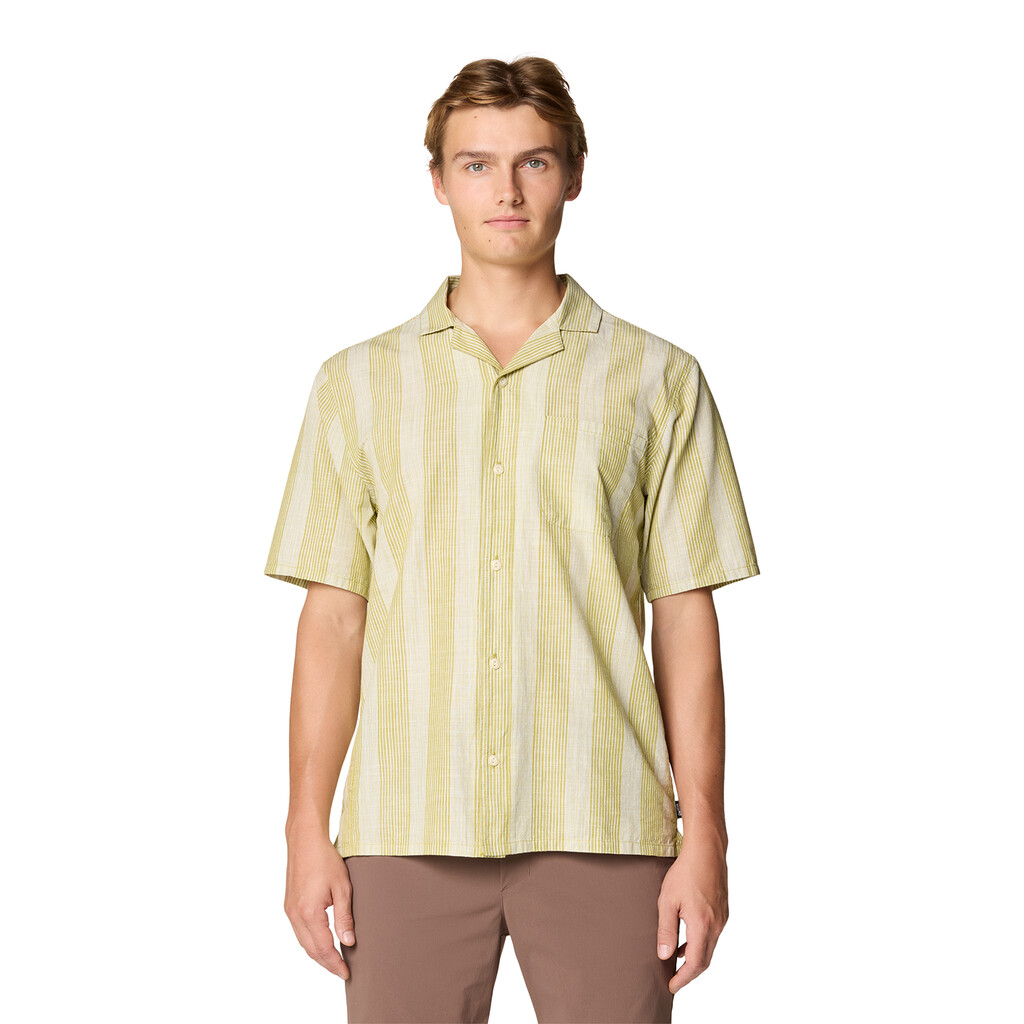 Mountain Hardwear - M Cottonwood™ Camp Lite Short Sleeve Shirt - moon moss strata stripe 354