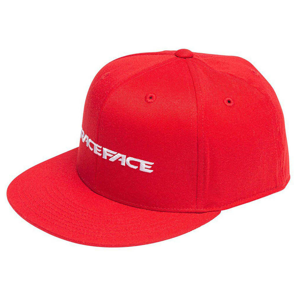 Race Face - RF Classic Logo Fitted Hat-Red-S/M - red