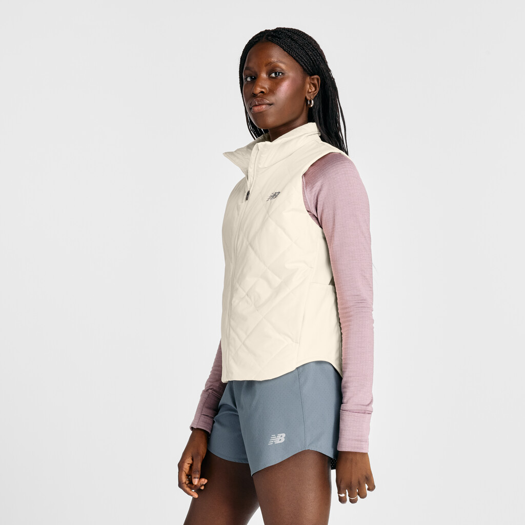 New Balance - W Quilted Vest - linen