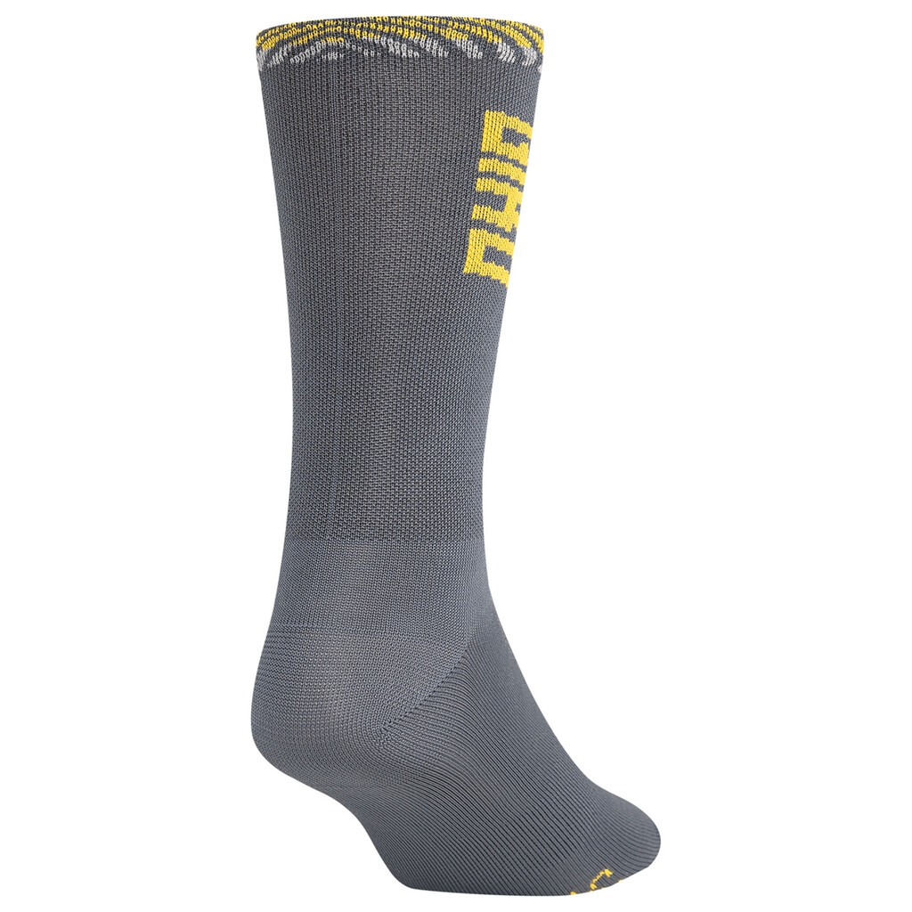 Giro Cycling - Comp Racer High Rise Sock - dark shark/spectra yellow