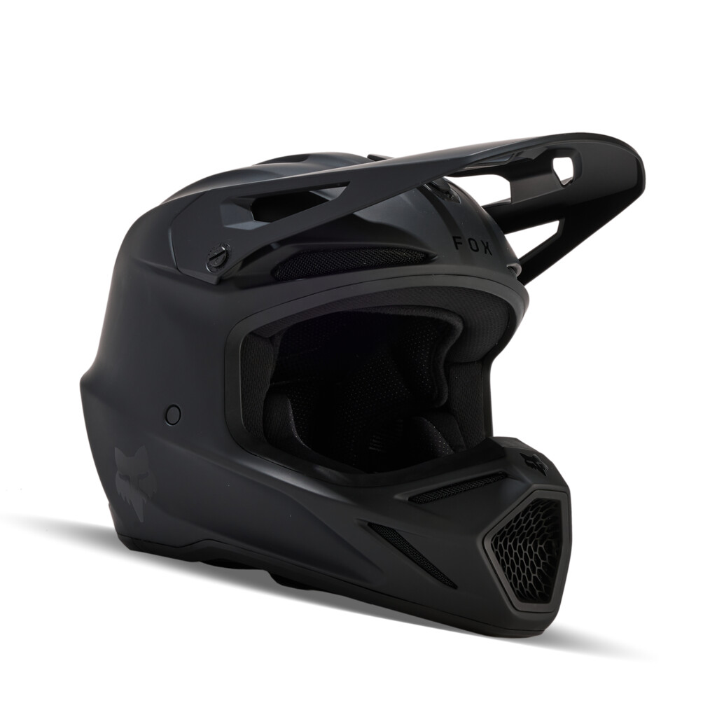 Fox Racing - Yth V3 Solid Helmet - matte black