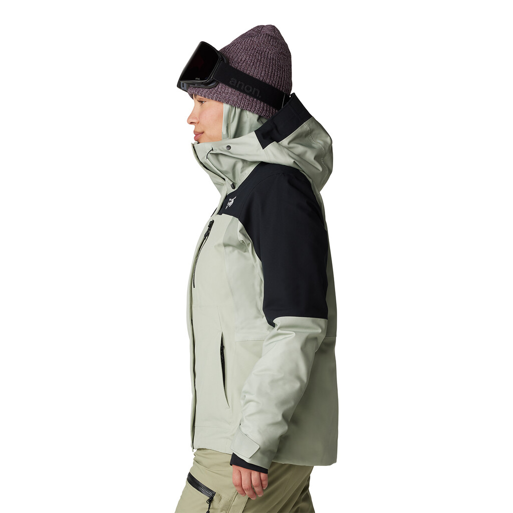 Mountain Hardwear - W Powder Maven™ Jacket - white sage, vapors print, black 341