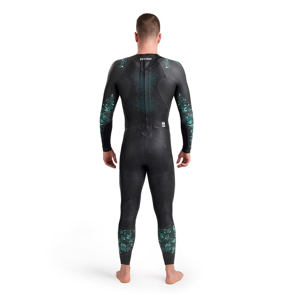 Arena - M Storm Wetsuit - coral blue black