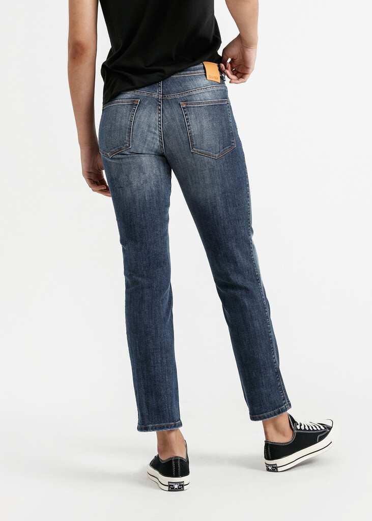 DU/ER - W Performance Denim Girlfriend Jean - Heritage Blue - heritage blue