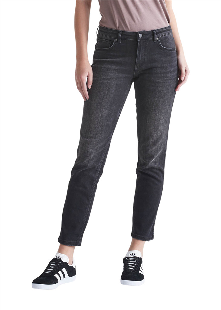 DU/ER - W Performance Denim Girlfriend Jean - Vintage Black - vintage black