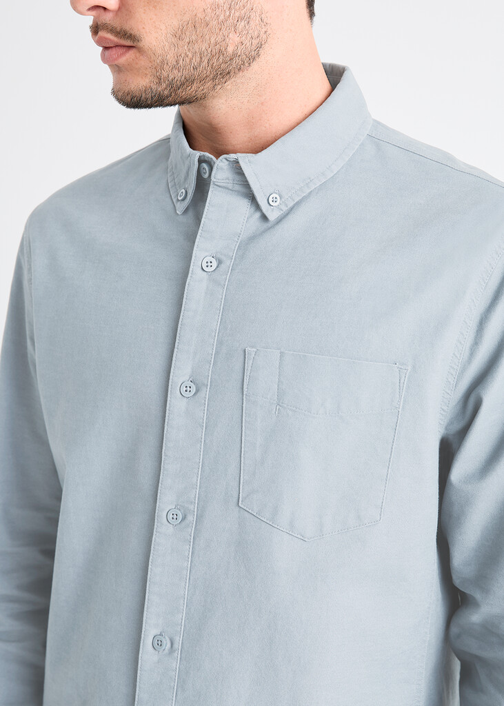 DU/ER - Performance Stretch Button Down  - fog blue