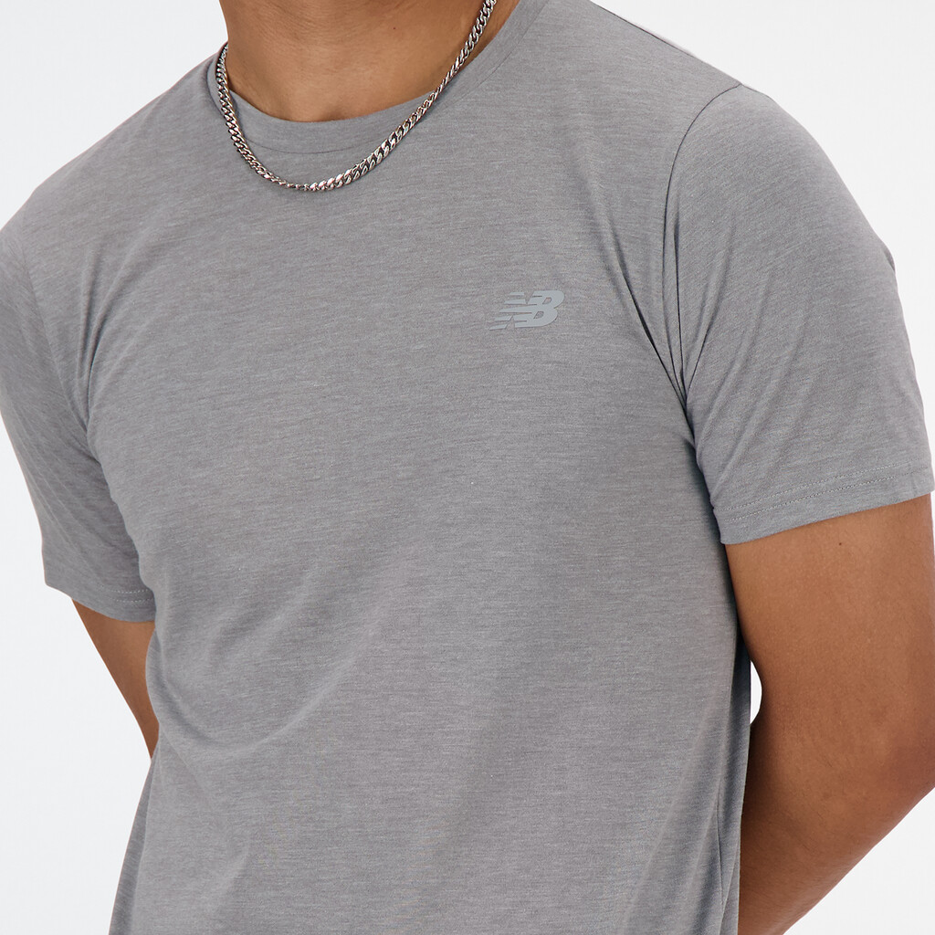 New Balance - Sport Essentials Heathertech T-Shirt - athletic grey heather