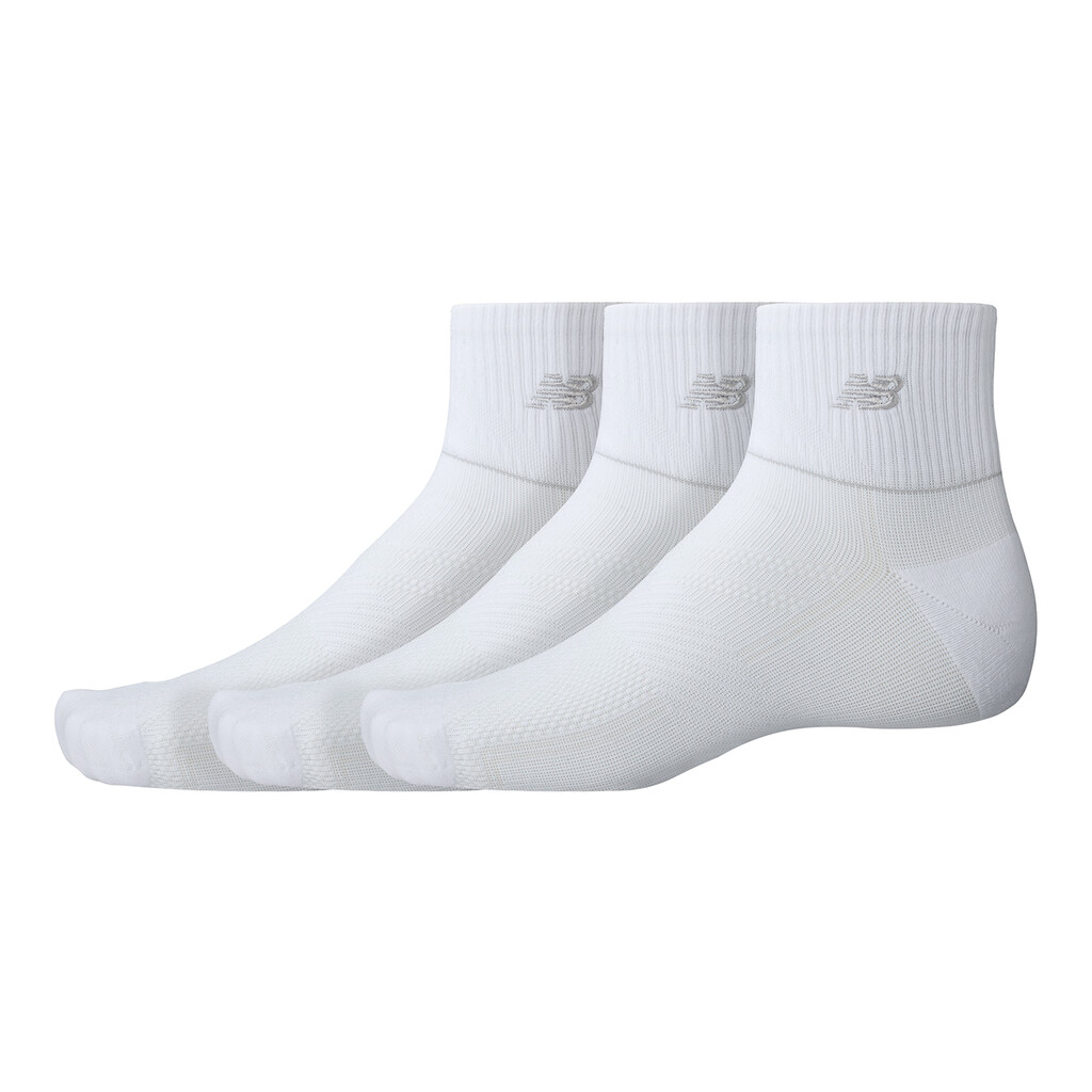 New Balance - Running Repreve Ankle Socks 3 Pack - white