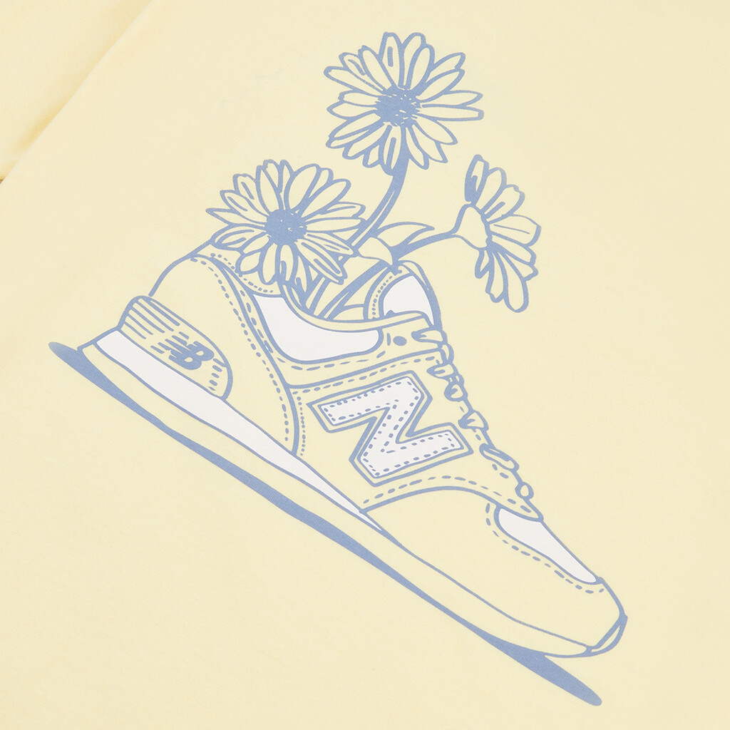 New Balance - G NB FLORAL SNEAKER BACK GRAPHICS TEE - parchment