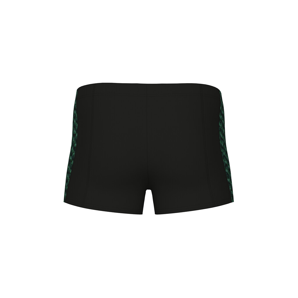 Arena - M Arena Monogram Swim Short - black/dark sage multi