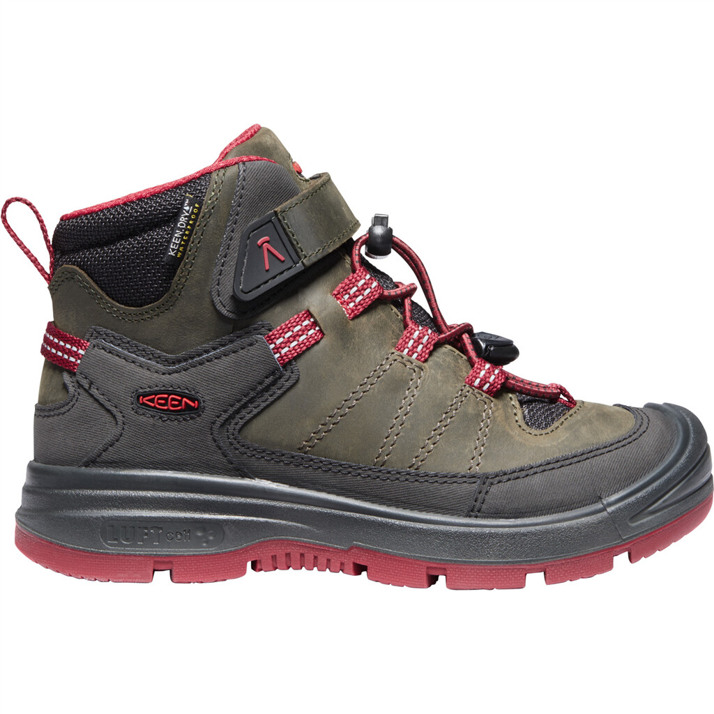 KEEN - Y Redwood Mid WP - steel grey/red dahlia