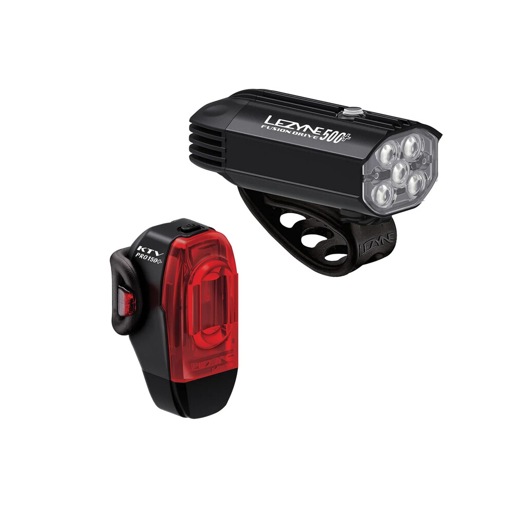 Lezyne - Fusion Drive 500+ / Ktv Drive Pro+ Pair - satin black