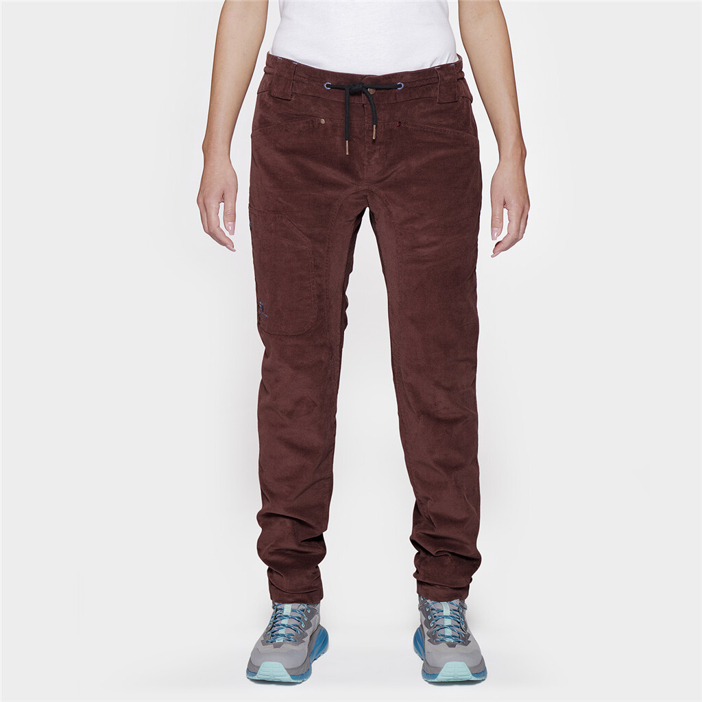 Elevenate - W Après Cord Pants - maroon brown