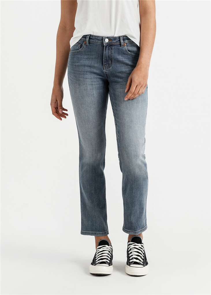 DU/ER - W Performance Denim Girlfriend Jean - Vintage Light Stone - vintage light stone