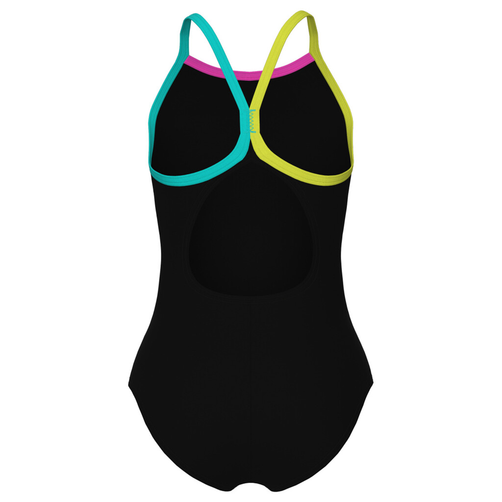 Arena - G Arena Swimsuit Light Drop Solid - black/soft green/water/freak rose