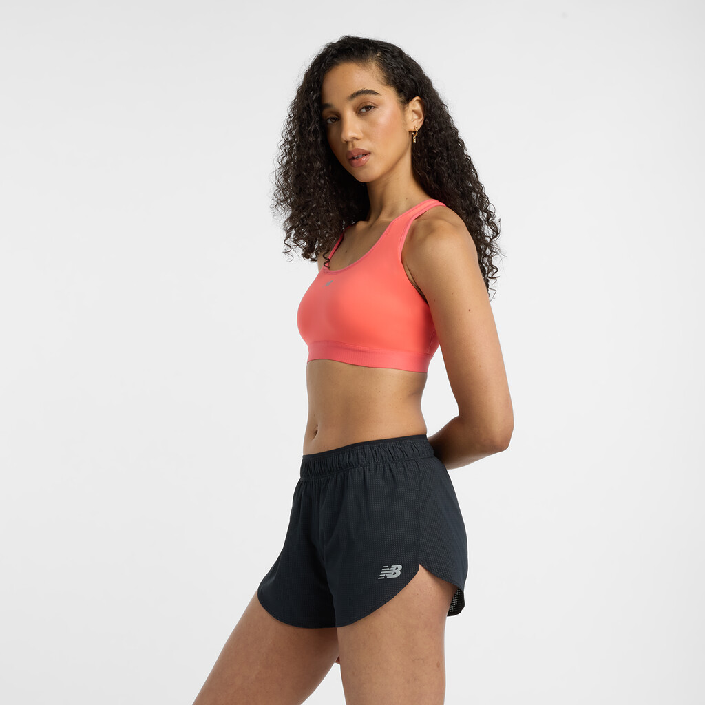 New Balance - W NB Essential Run Bra - drift red