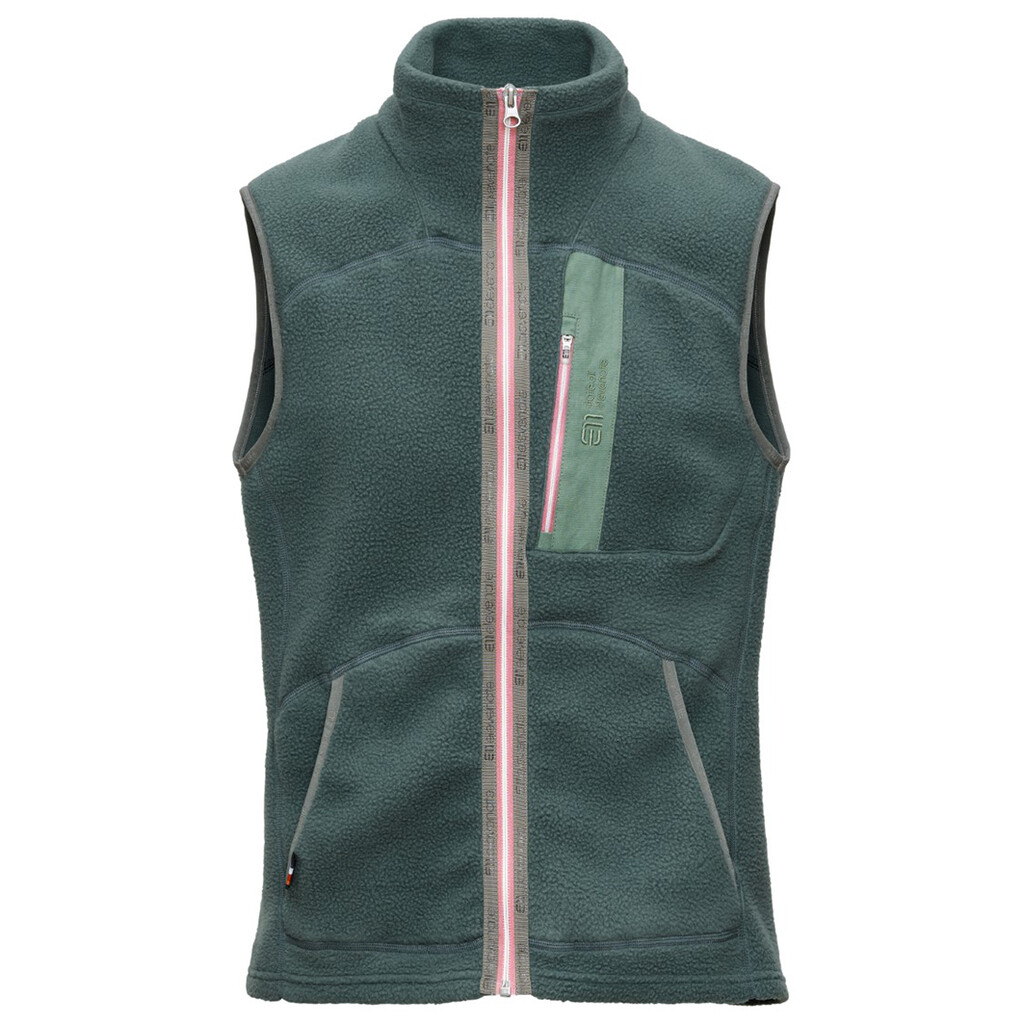 Elevenate - W Canyon Pile Fleece Vest  - Balsam Green