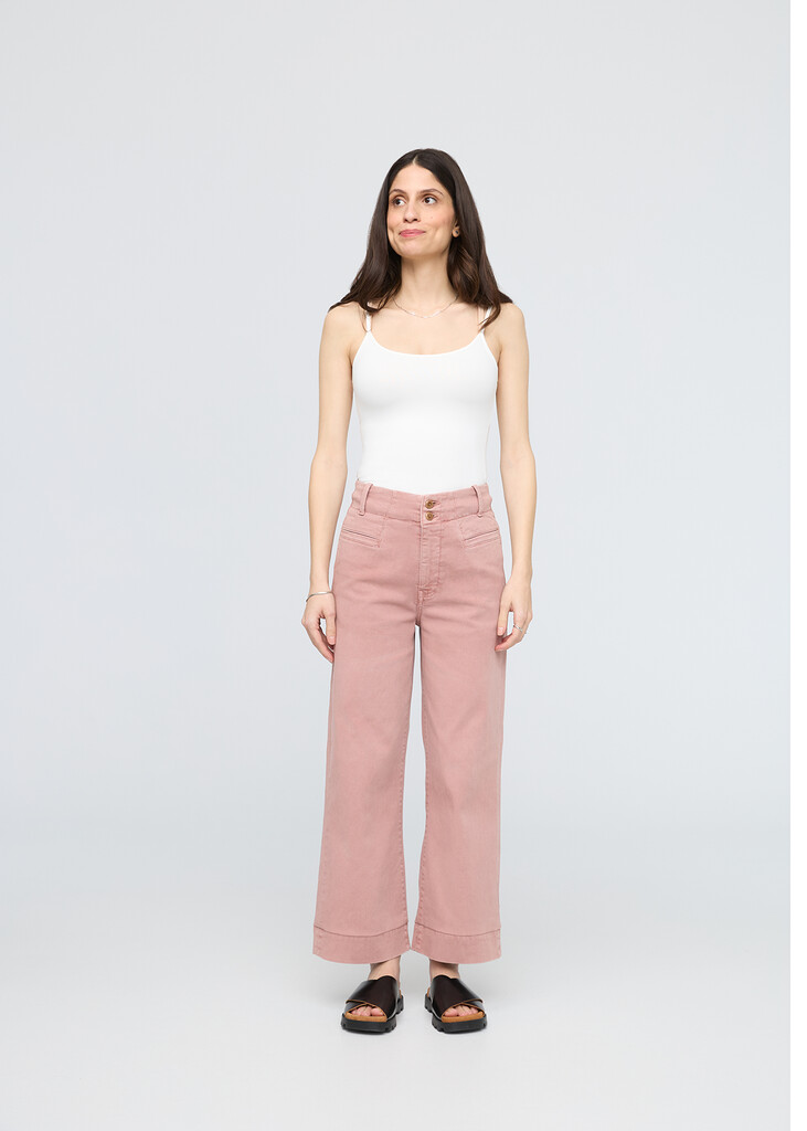 DU/ER - W LuxTwill High Rise Trouser - soft rose