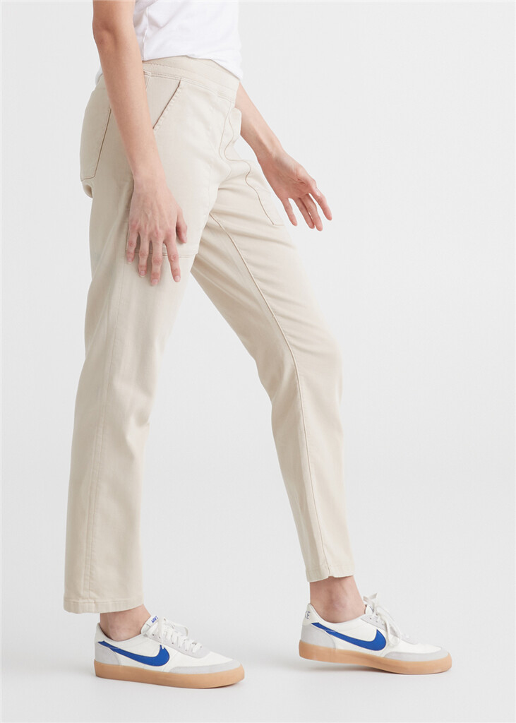 DU/ER - W No Sweat Everyday Pant - bone