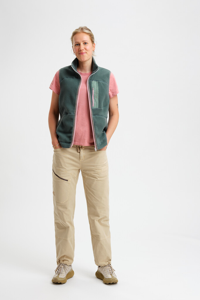 Elevenate - W Canyon Pile Fleece Vest  - Balsam Green