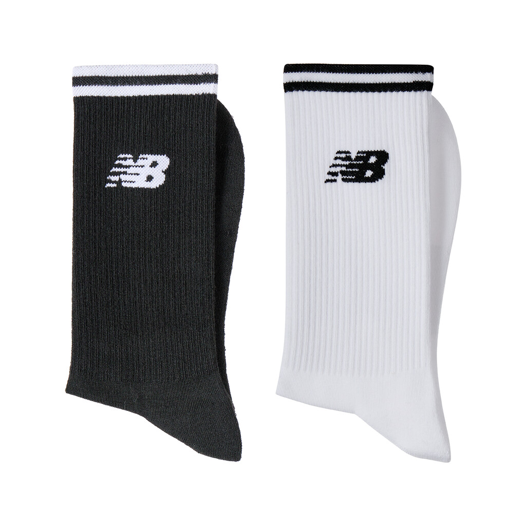 New Balance - Running Stripe Midcalf Socks 2 Pack - as1