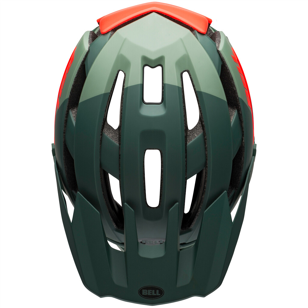 Bell - Super AIR Spherical MIPS Helmet - matte/gloss green/infrared