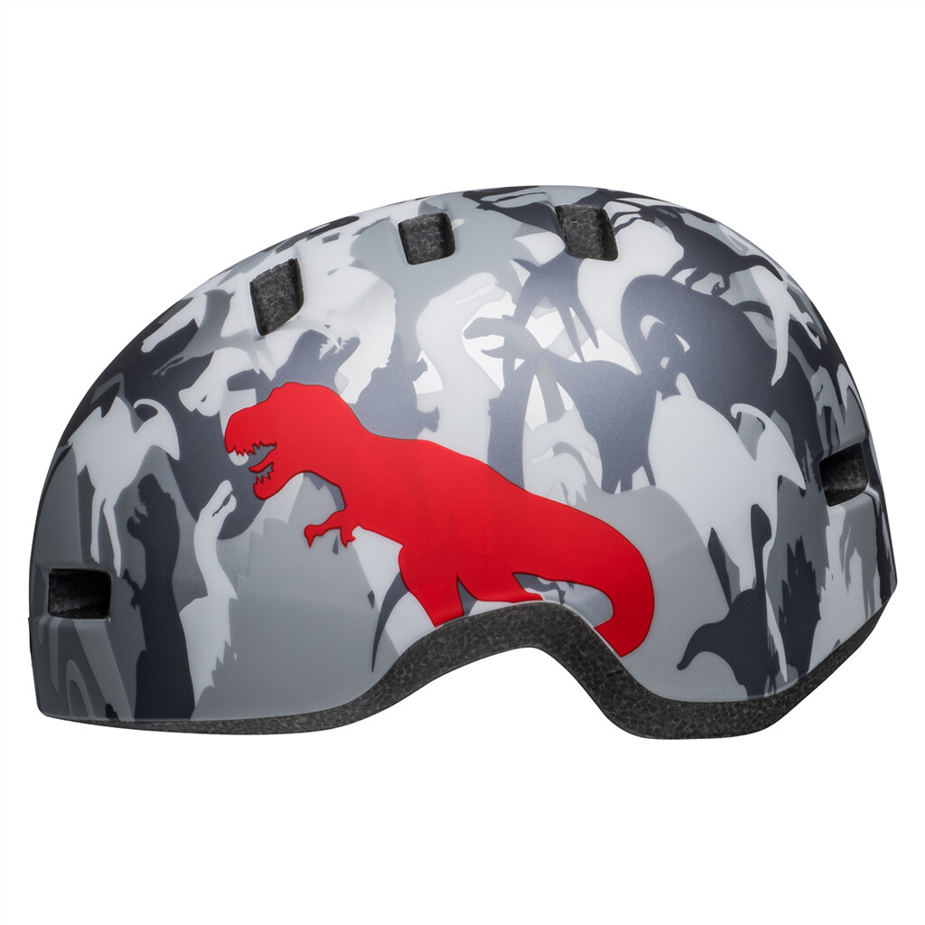 Bell - Lil Ripper Helmet - matte gray/silver camosaurus