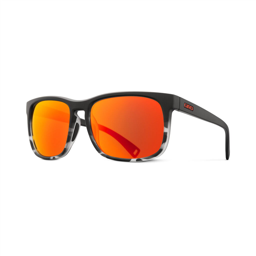 Giro Eyewear - Crest Sunglasses - matte black/tortoise fade;vivid ember S2 - one size