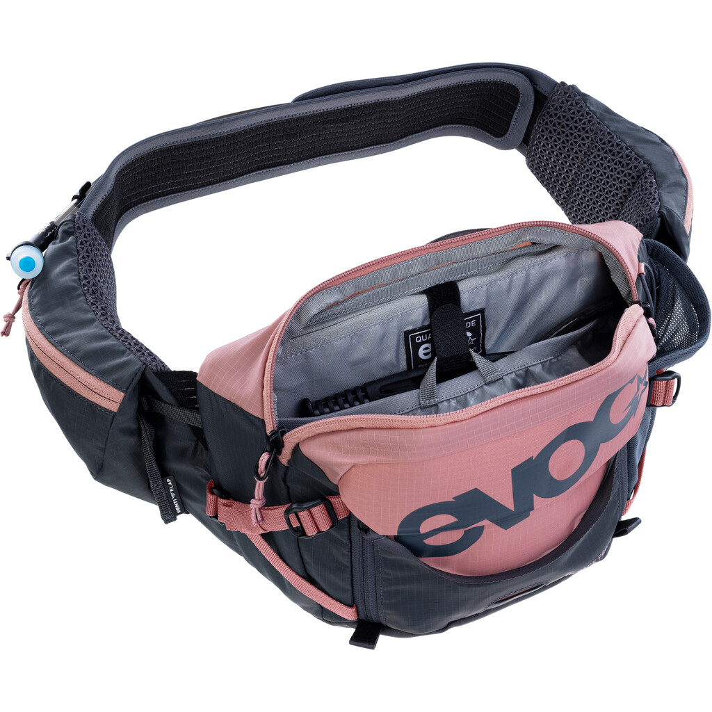 Evoc - Hip Pack Pro 3L + 1.5L Bladder - dusty pink/carbon grey