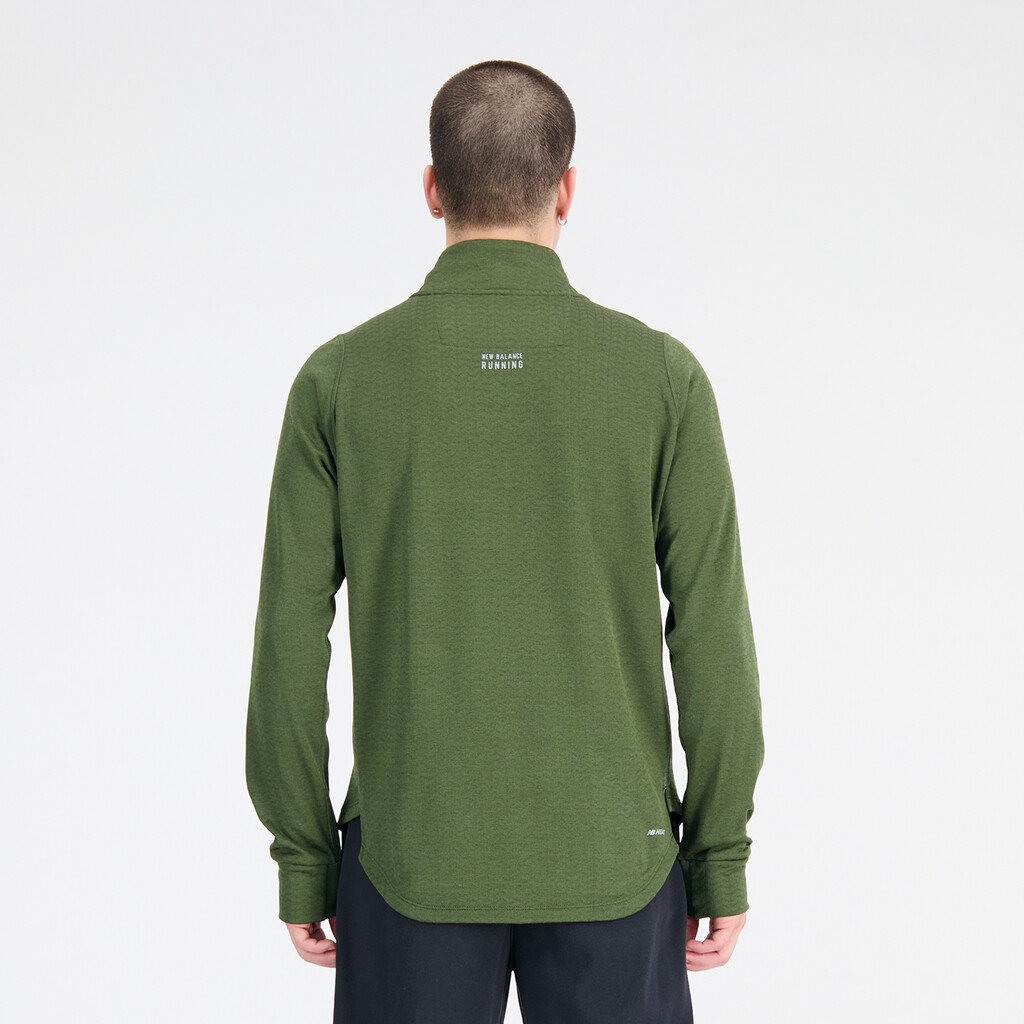 New Balance - NB Heat Grid Half Zip - kombu heather