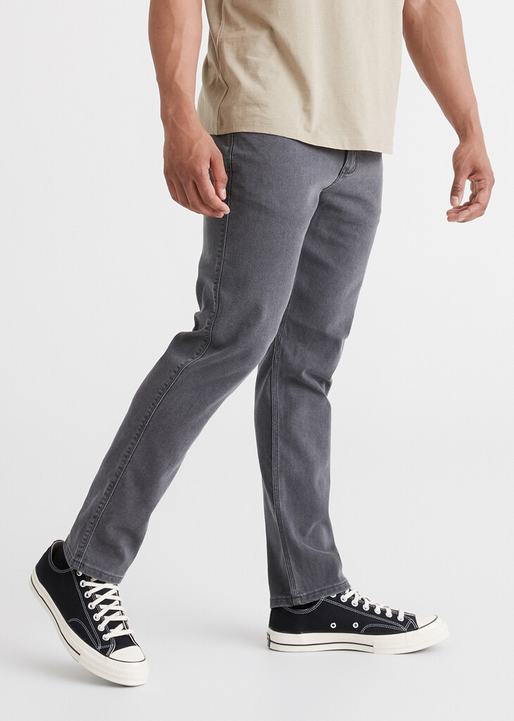 DU/ER - Performance Denim Relaxed Taper - Aged Grey - aged grey