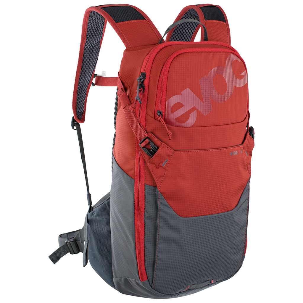 Evoc - Ride 12L Backpack - chili red/carbon grey