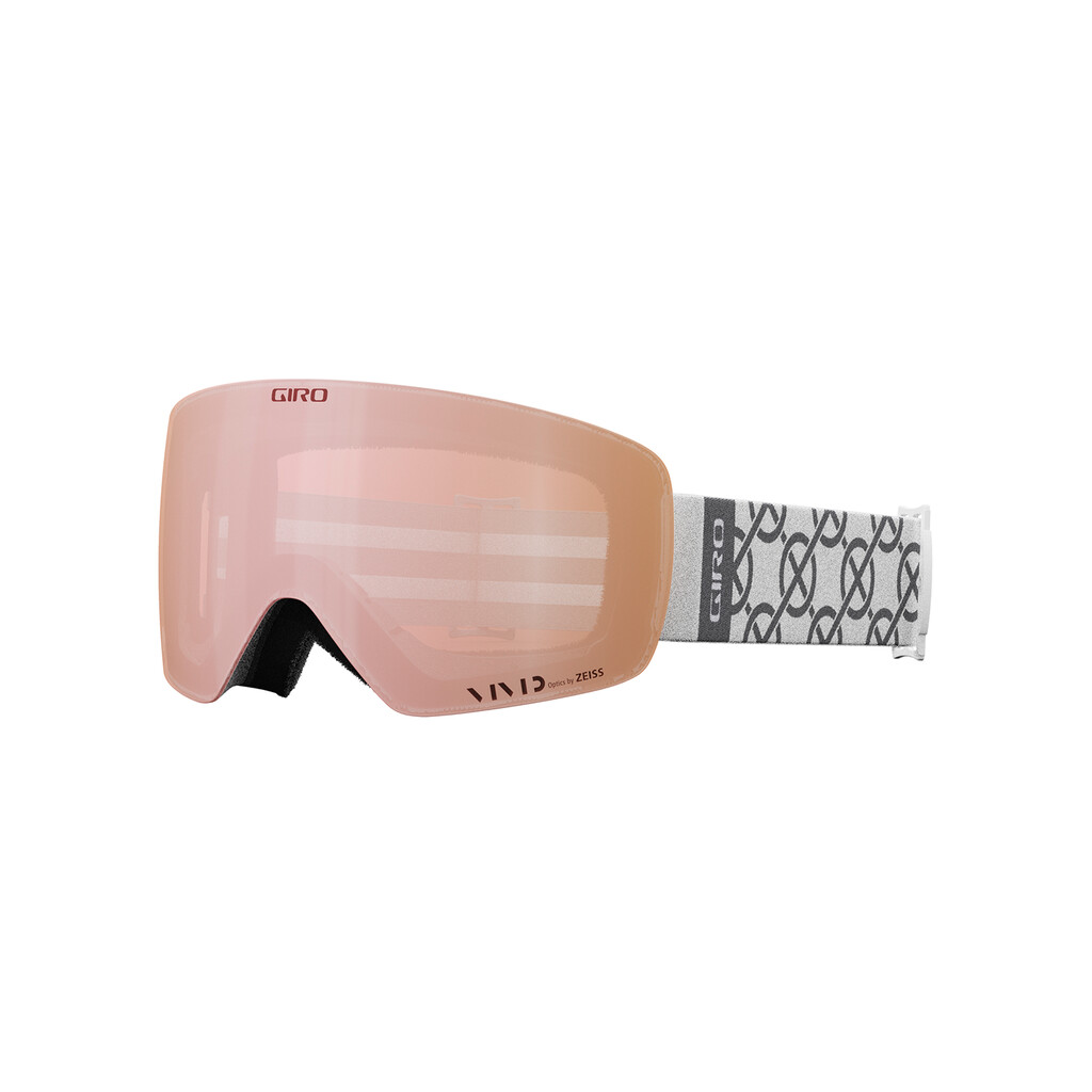 Giro Eyewear - Contour RS W Vivid Goggle - white monogram;vivid rose gold S2;+S1 - one size