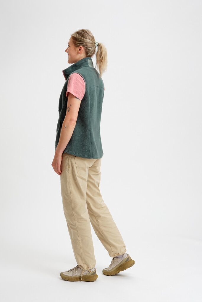 Elevenate - W Canyon Pile Fleece Vest  - Balsam Green