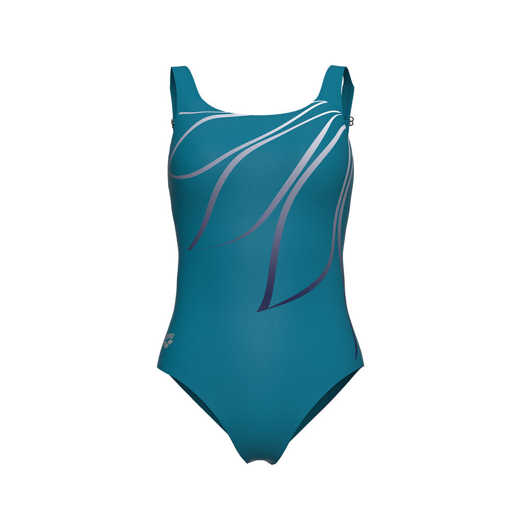 Arena - W Arena Swimsuit Giorgia Squared Back C Cup - green blue