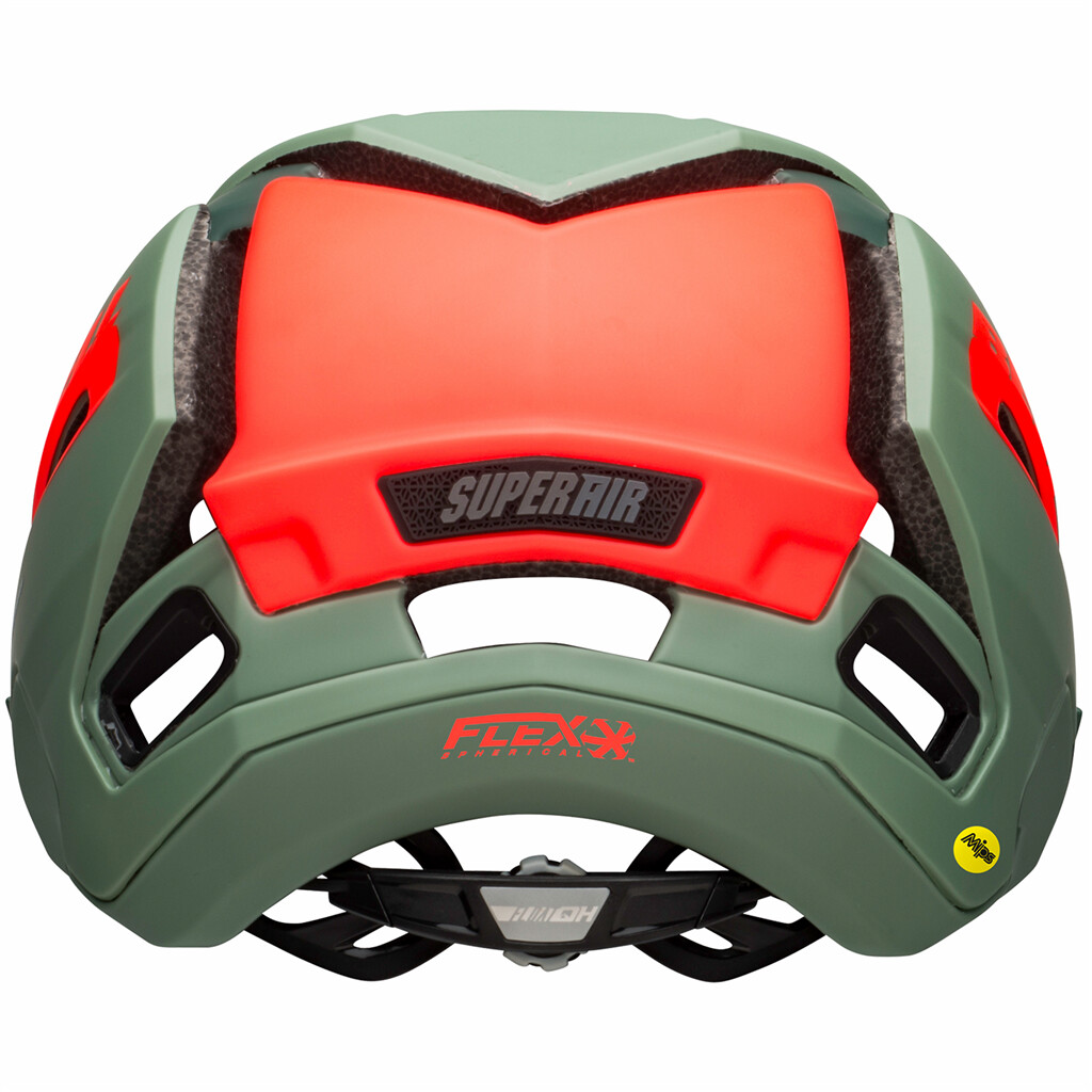 Bell - Super AIR Spherical MIPS Helmet - matte/gloss green/infrared