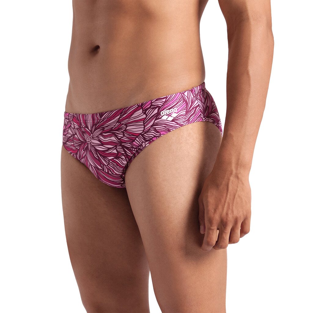 Arena - M Arena Pink Dahlia Swim Briefs - shocking pink multi