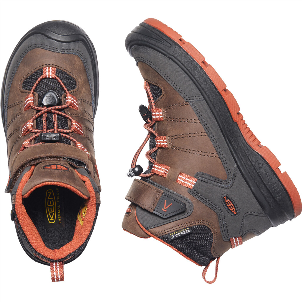 KEEN - Y Redwood Mid WP - coffee bean/picante