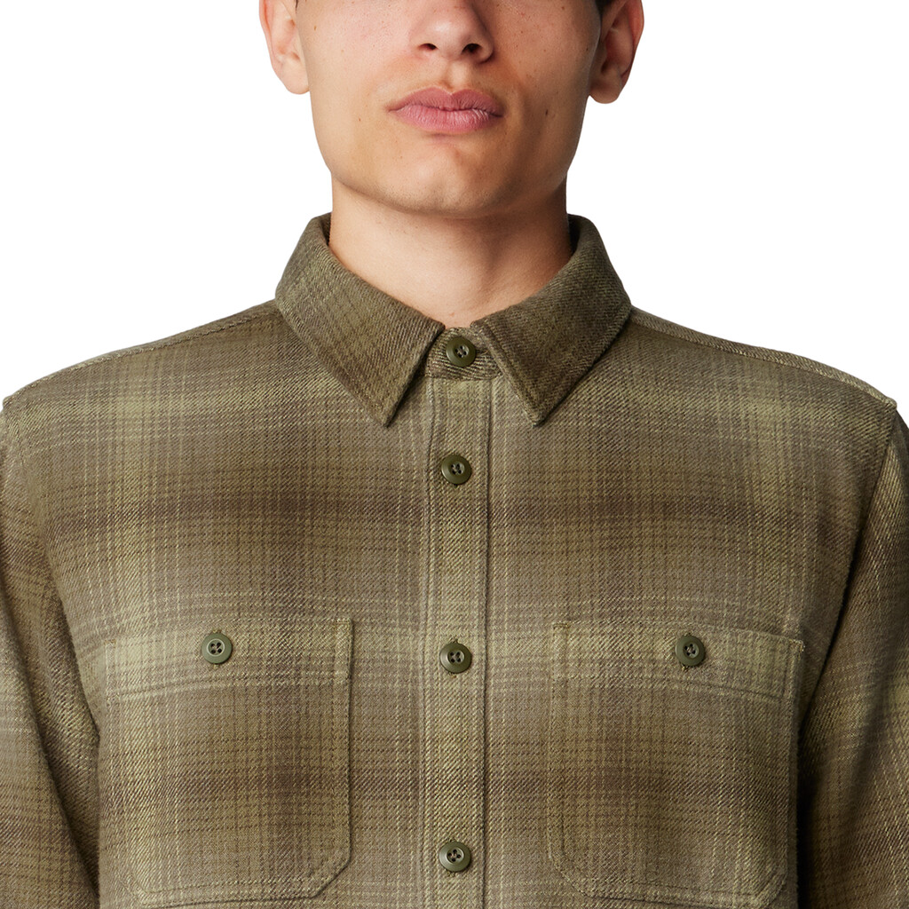 Mountain Hardwear - M Plusher™ Long Sleeve Shirt - dark pine ombre buffalo check print 320