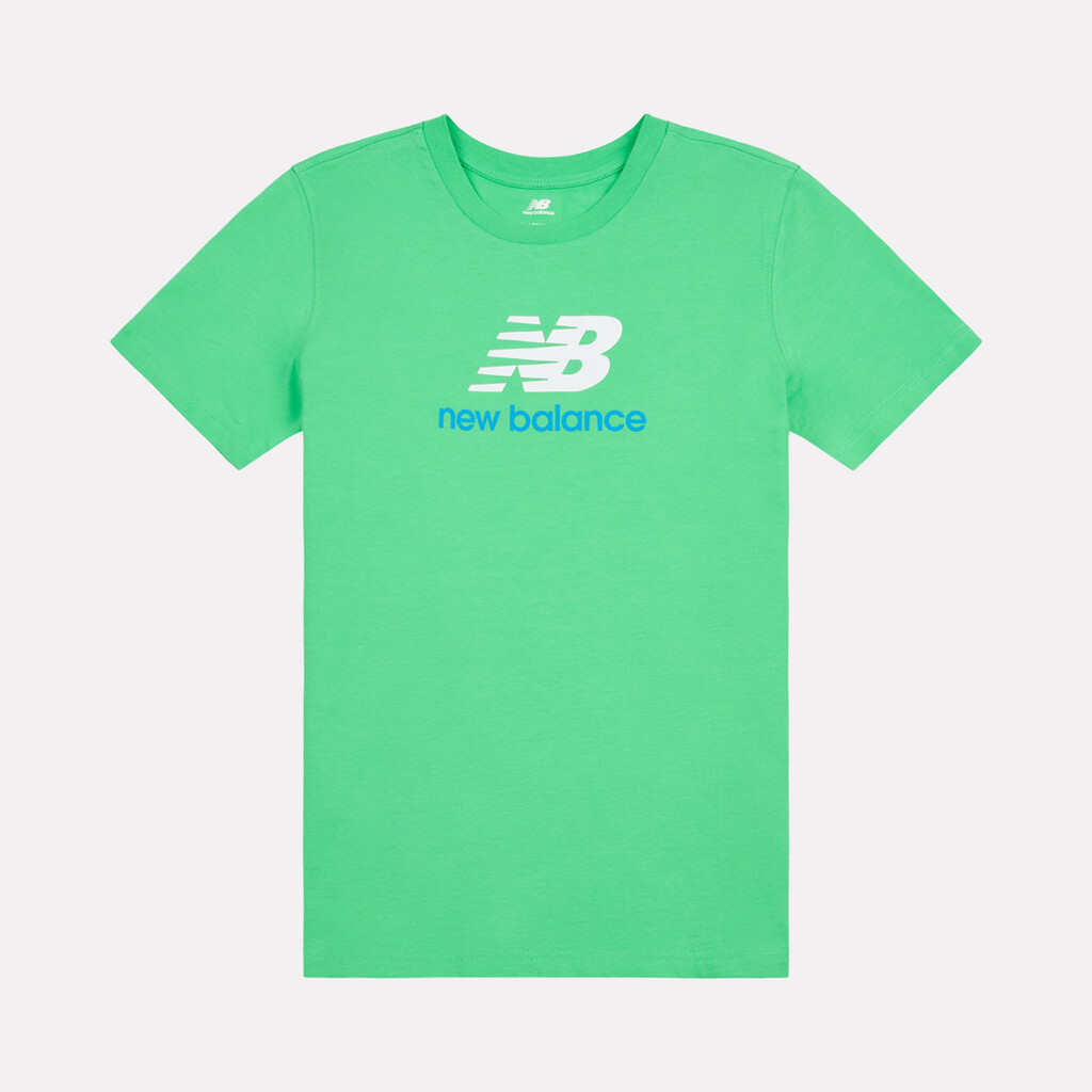 New Balance - B New Balance Jersey Stacked Logo Tee - green apple