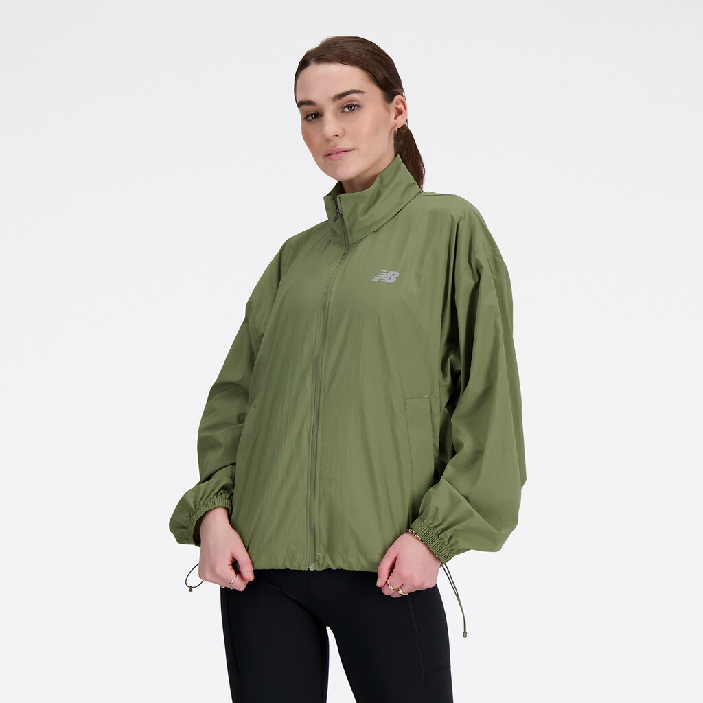 New Balance - W NB Athletics Woven Jacket - dark olivine